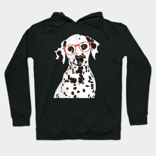 Hipster Dalmatian T-Shirt for Dalmatian Parents Hoodie